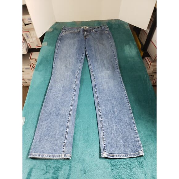 Levi's Denim - Levis 505 Jeans Size 6 Long Womens Blue Stretch Pants Mid Rise Curvy Straight